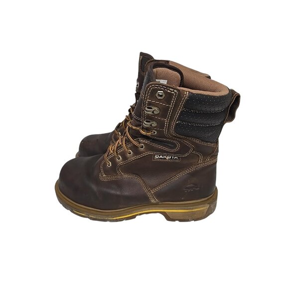 DAKOTA Men's 8517 Quad Comfort 8 Inch Steel Toe Composite Plate Work Boots 10.5W - Picture 5 of 8